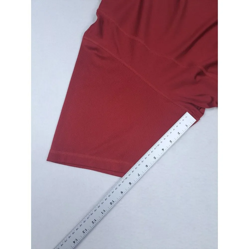 Adidas Shirt Mens XXL Red Climacool Athleisure Lounge Wear Performance Crew Neck
